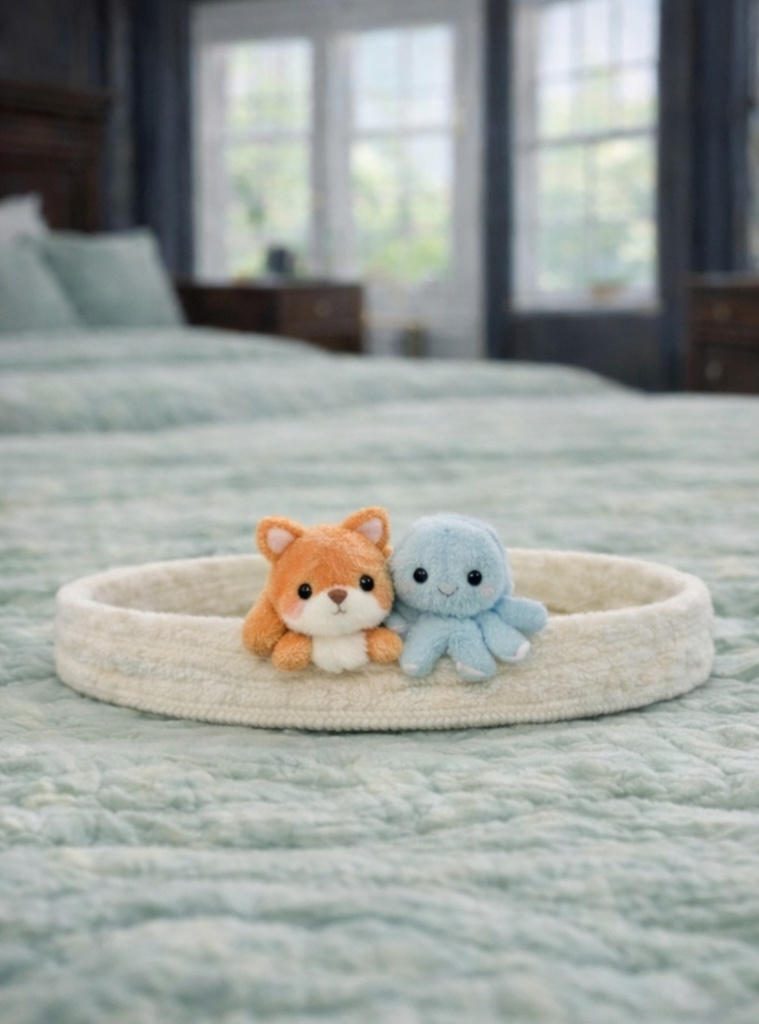 Bandeau Bébé en Peluche - Renard & Pieuvre Amusants