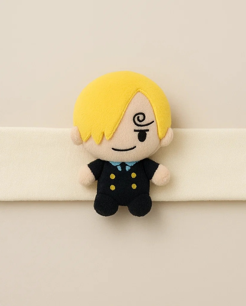 Weiches Baby-Stirnband mit One Piece Sanji Figur