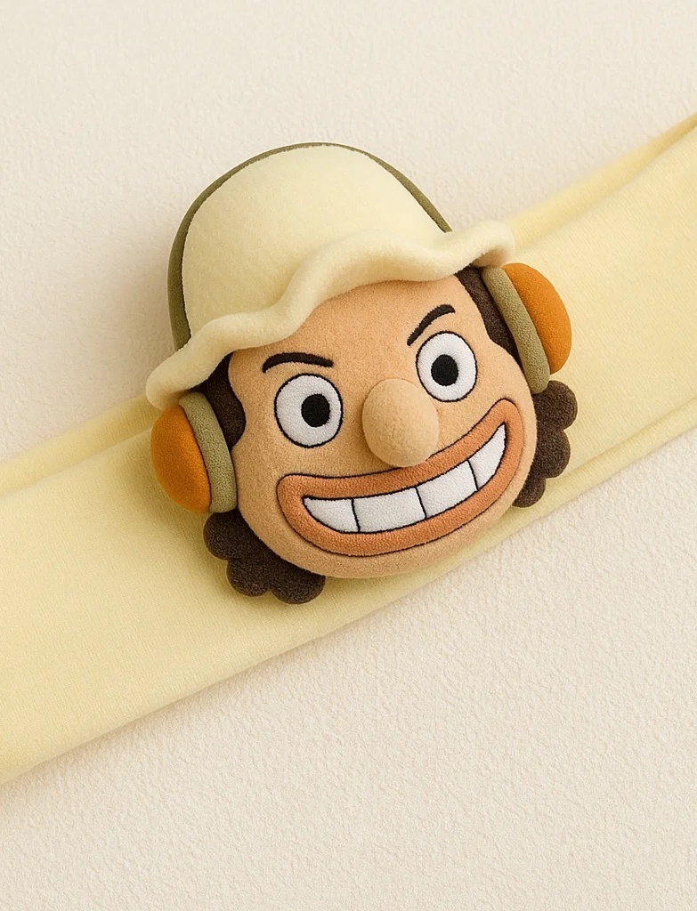 Baby Headband with Usopp Character Plush from One Piece
