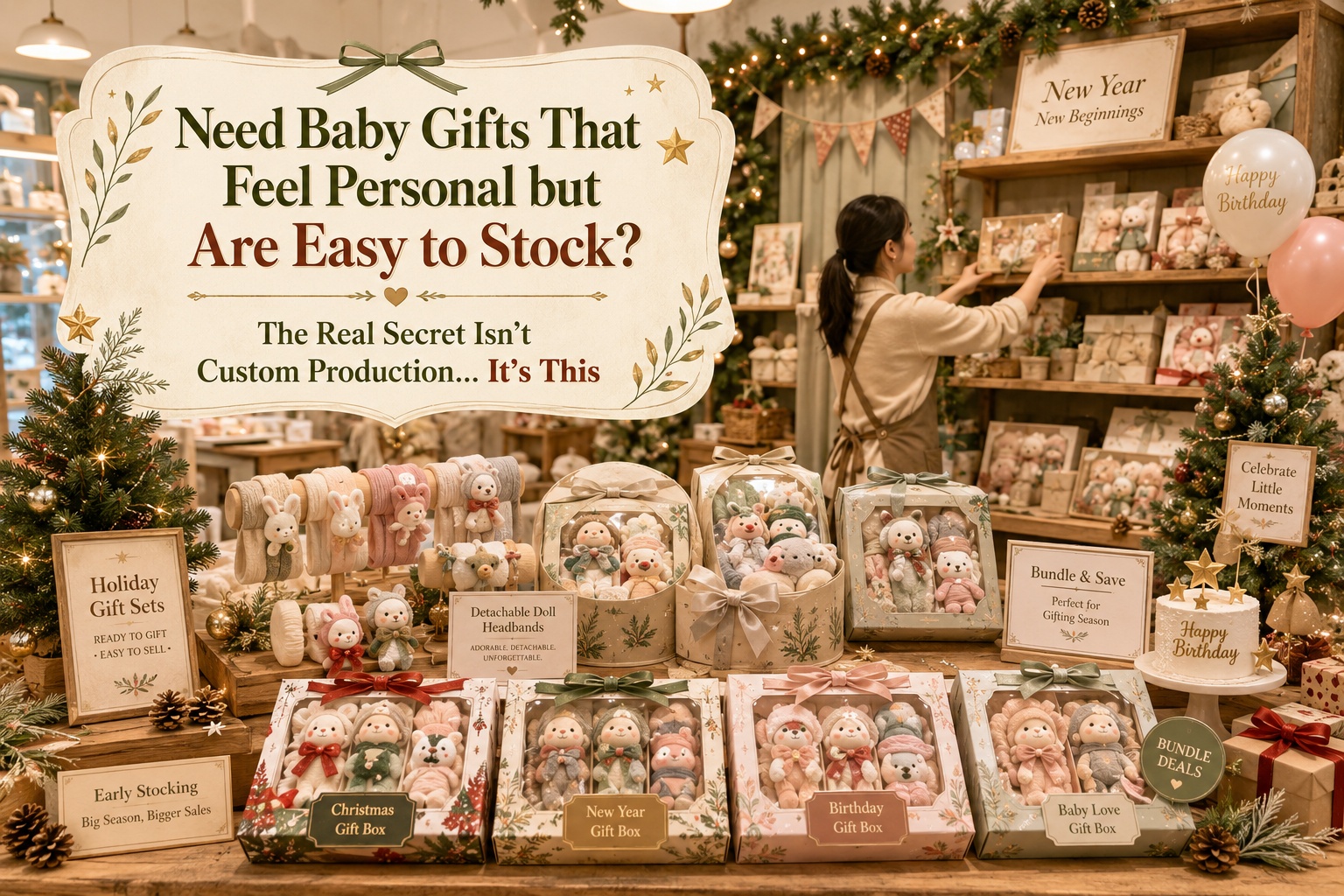 Need Baby Gifts That Feel Personal but Are Easy to Stock? The Real Secret Isn’t Custom Production… It’s This 👀🎁