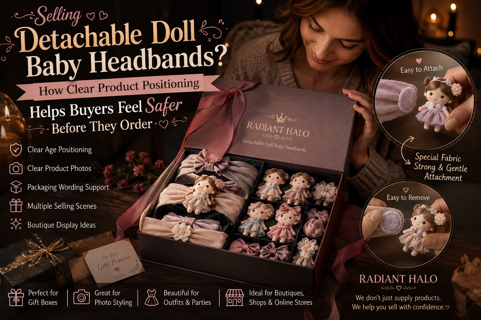 Selling Detachable Doll Baby Headbands? How Clear Product Positioning Helps Buyers Feel Safer Before They Order 🎀