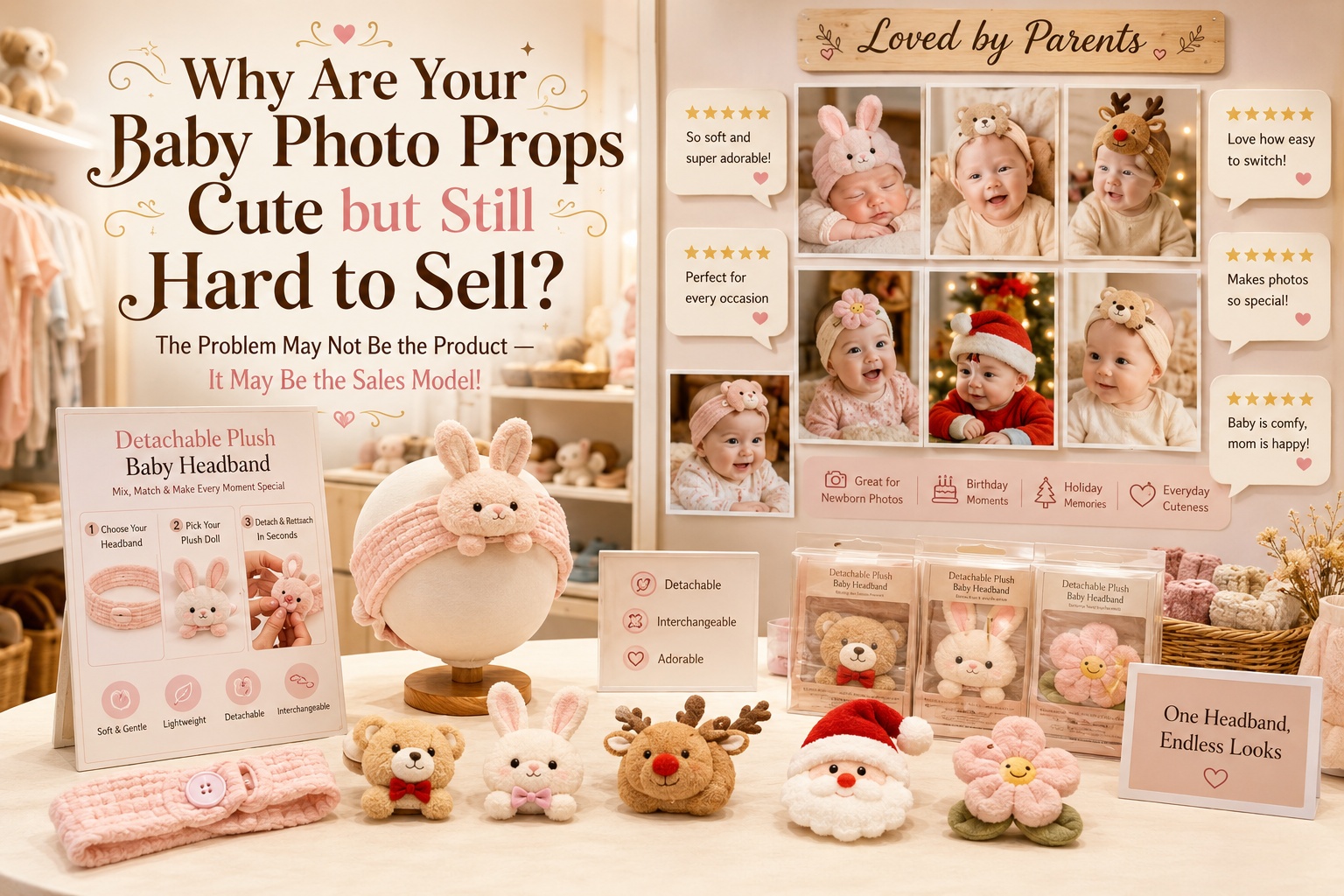 Why Are Your Baby Photo Props Cute but Still Hard to Sell? The Problem May Not Be the Product — It May Be the Sales Model!