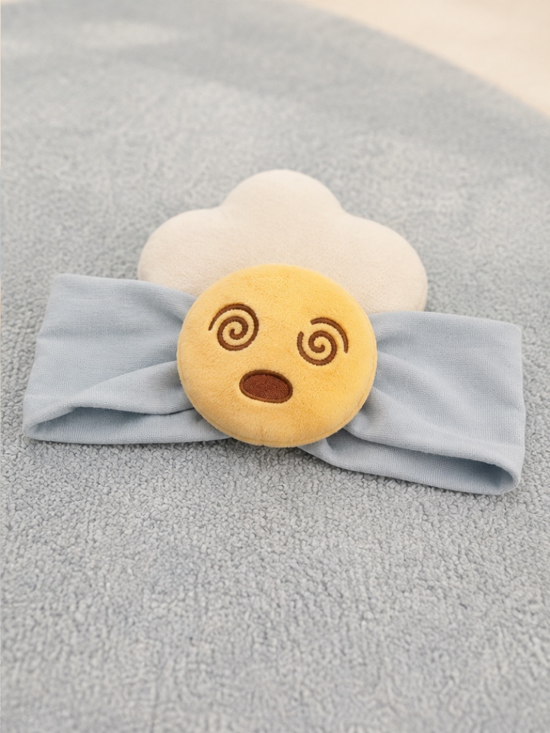 Cinta para bebé con emoji mareado de peluche para boutiques y mayoristas