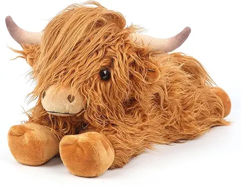 Highland Cow Plush Toy for Babies with Soft Fur