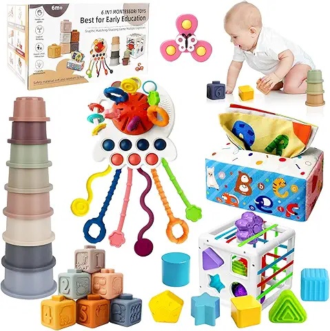 Silikon Beißspielzeug für Babys – Beerenform mit grünen Blättern