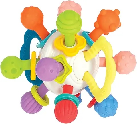 Jouet de dentition pour bébé – Jouet coloré avec plusieurs textures