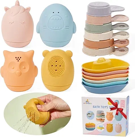 Silicone Dinky Digits Palm Teether for Babies with Vibrant Colors