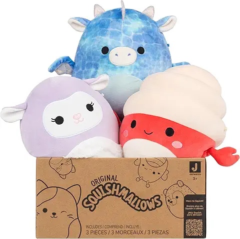 Squishmallows Plush Toy Set for Babies with Soft Textures