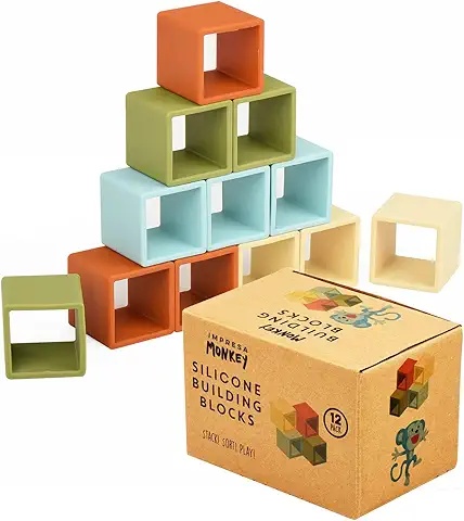Silicone Building Blocks for Babies with Safe, Soft Designs
