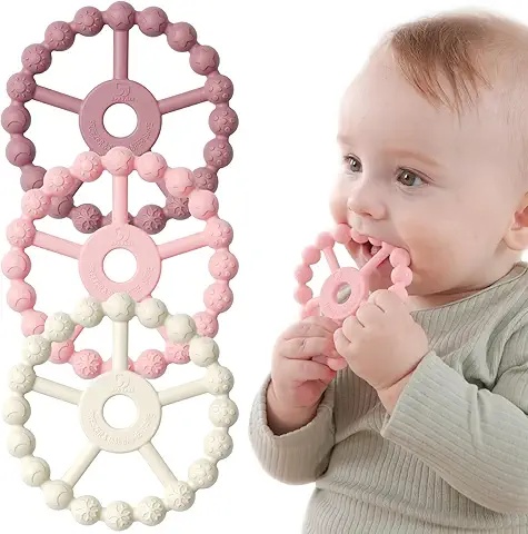 Nuby Teething Rings Set – Safe and Soft for Baby’s Gums