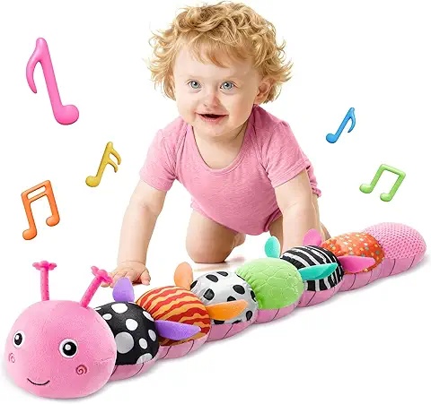 Musical Crawling Caterpillar Toy – Fun and Engaging for Early Movers