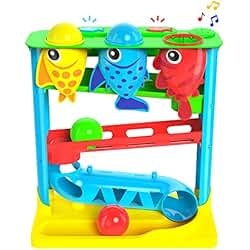 Fish Shaped Baby Toy with Sounds and Colorful Features