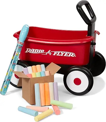 Radio Flyer Wagon Set – Outdoor Fun Toy with Chalk for Creativity