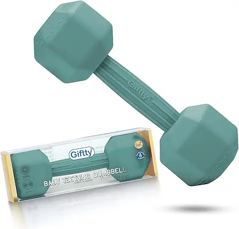 Jouet de dentition pour bébé - Haltère en silicone