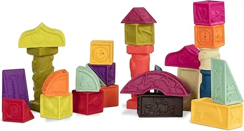 Brinquedo educativo para bebês - Blocos de construção coloridos