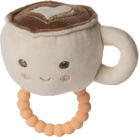 Brinquedo de dentição para bebês - Mordedor de café