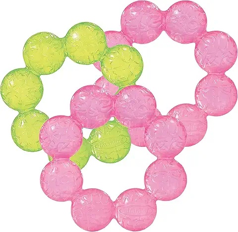 Brinquedo de dentição para bebês - Mordedor em forma de bolinha colorida