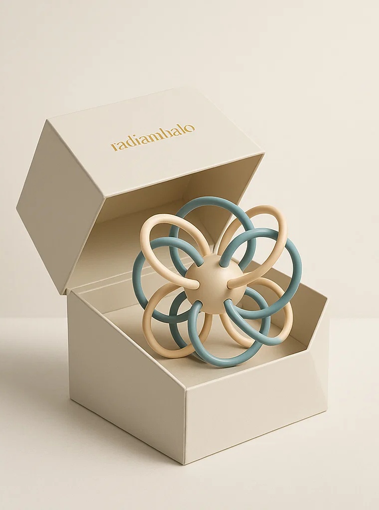 Minimalist Manhattan Baby Ball – Aesthetic and Safe Sensory Toy for Modern Parents
