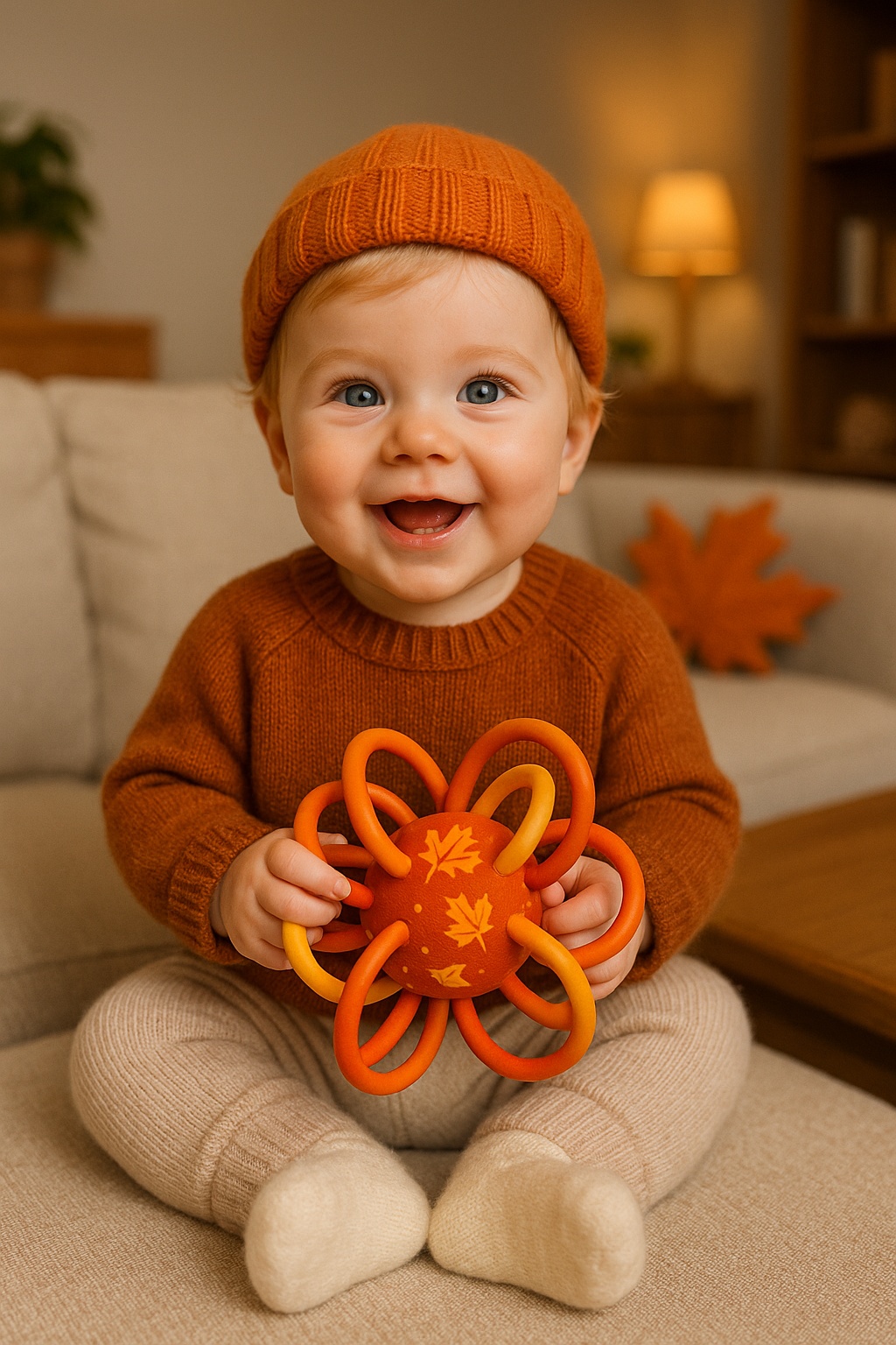 Jouets sensoriels jaunes pour bébés – douceur et sécurité au service des partenaires professionnels