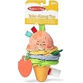 Ice Cream Cone Take-Along Sensory Toy - Perfect for On-the-Go Baby Engagement