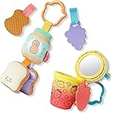 Peanut Butter & Jelly Themed Baby Crinkle Toys Set - Fun Textures and Exploration