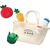 Farmer’s Market Soft Playset with Plush Vegetables - Pretend Play for Toddlers