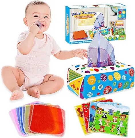 Tissue Box Sensory Toy Set: Fun, Safe, and Perfect for Baby's Early Exploration