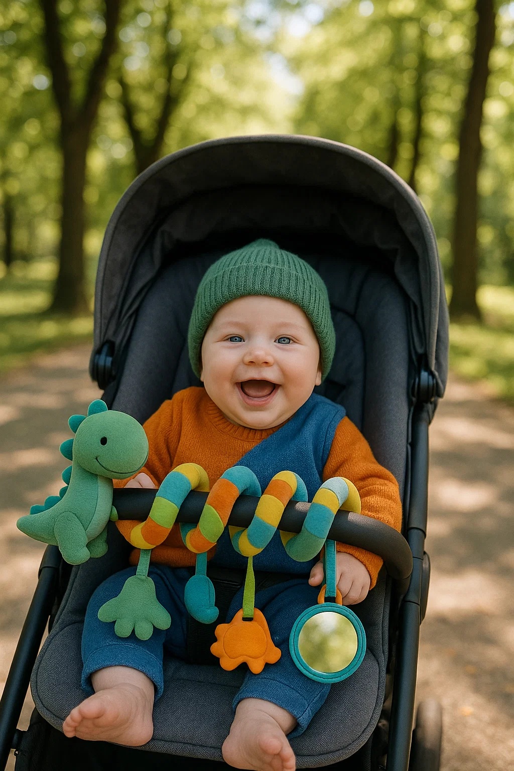 Juguetes sensoriales para bebés: Hechos con materiales suaves, no tóxicos y lavables para la cuna