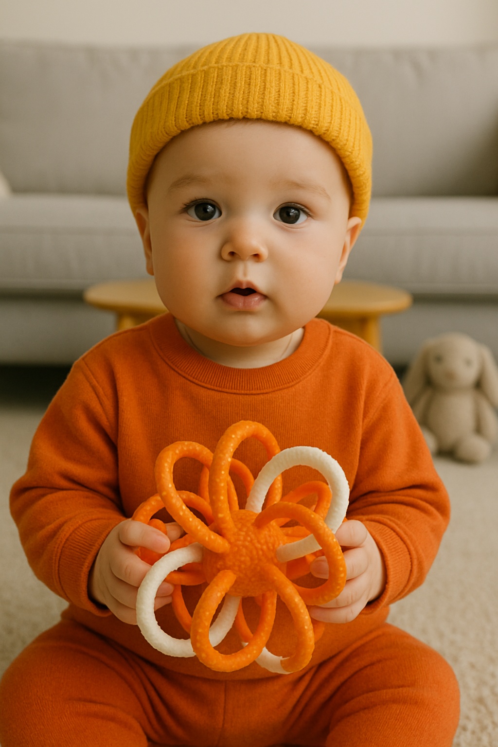 B2B Bestseller: Sensorik-Ball für Babys – Weich, ungiftig und waschbar für frühe Entwicklung