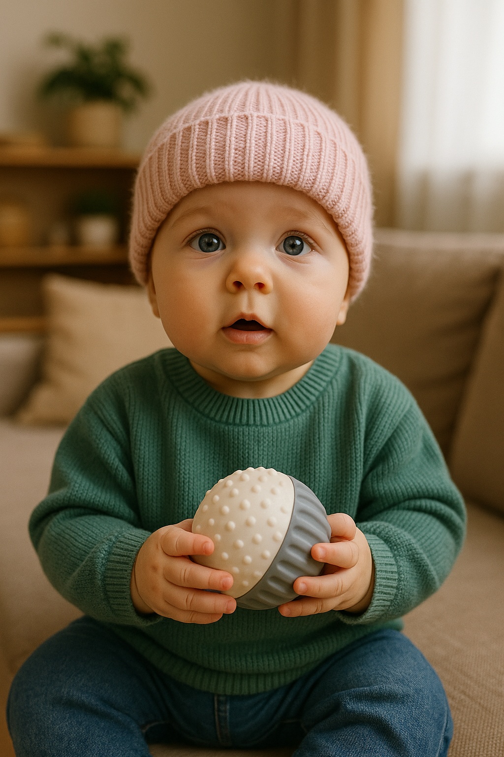 Preferido pelos clientes B2B: Bola sensorial para bebês – Macia, atóxica e lavável