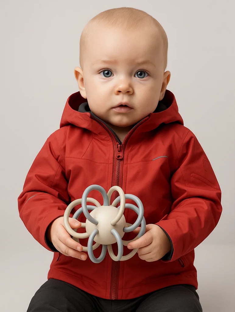 Elegant Pastel Teething Balls – Premium Manhattan Toys with Soft, Washable Design