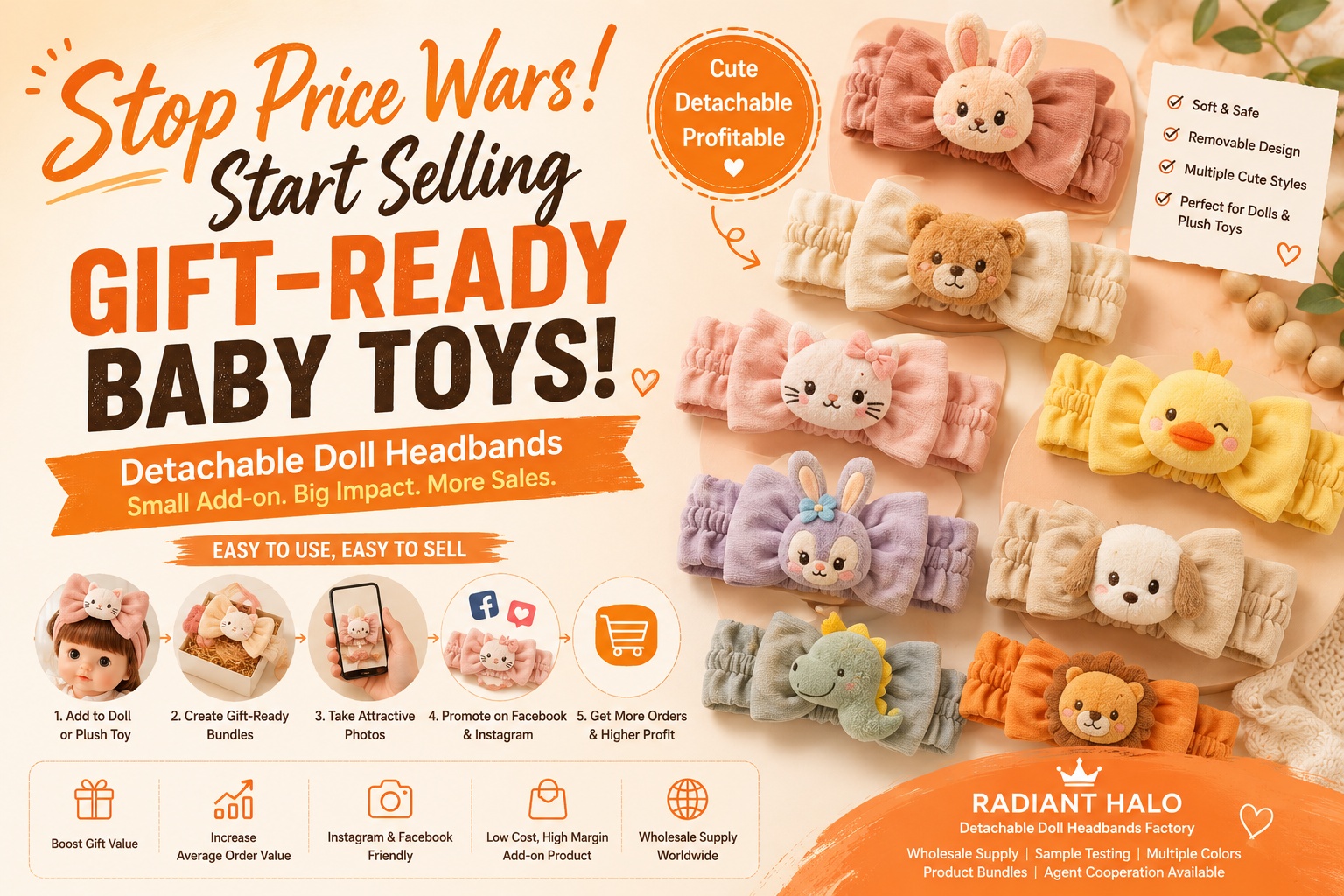 Are Toy Sellers Still Fighting Price Wars? What If One Detachable Doll Headband Could Turn Ordinary Dolls Into Gift-Ready Bundles?