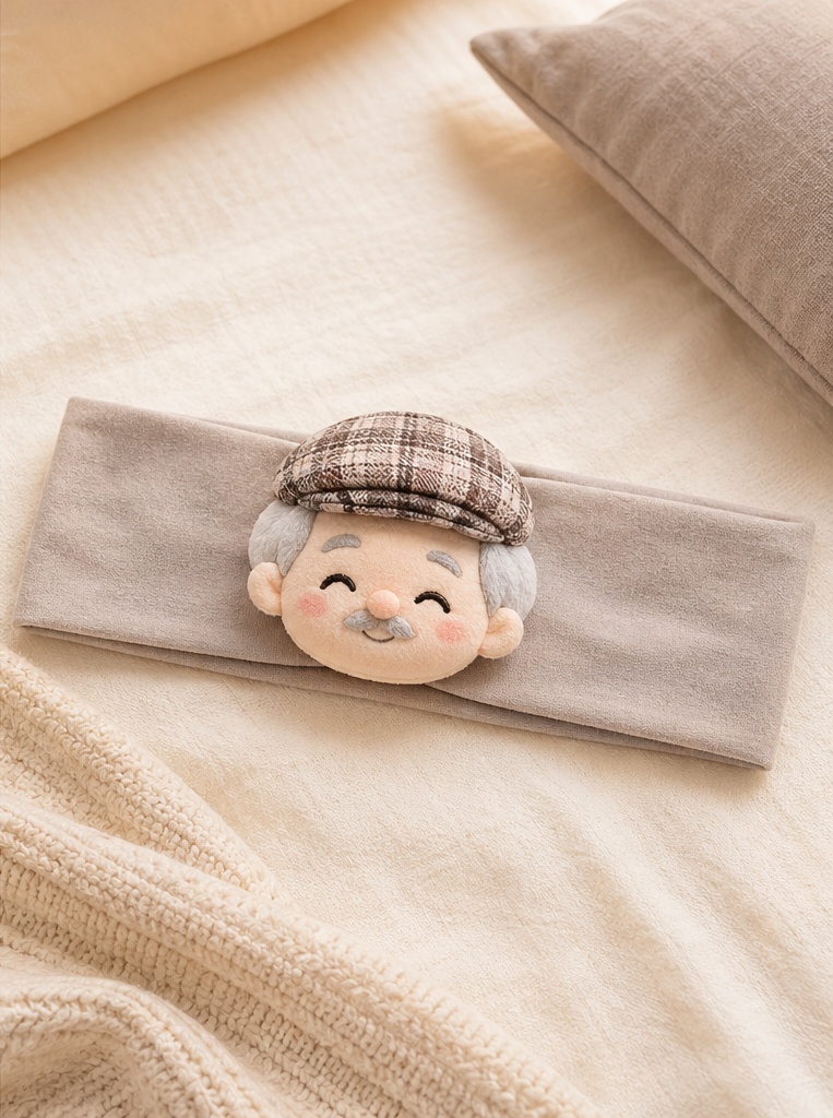 Großhandel Baby-Plüsch-Stirnband mit abnehmbarer Opa-Puppe – Weiches Boutique-Accessoire für Fotografie & Geschenksets