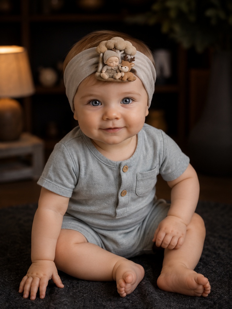 Großhandel Baby-Plüsch-Haarband – Waldpuppen-Design für Fotografie, Geschenkboxen und Boutiquen