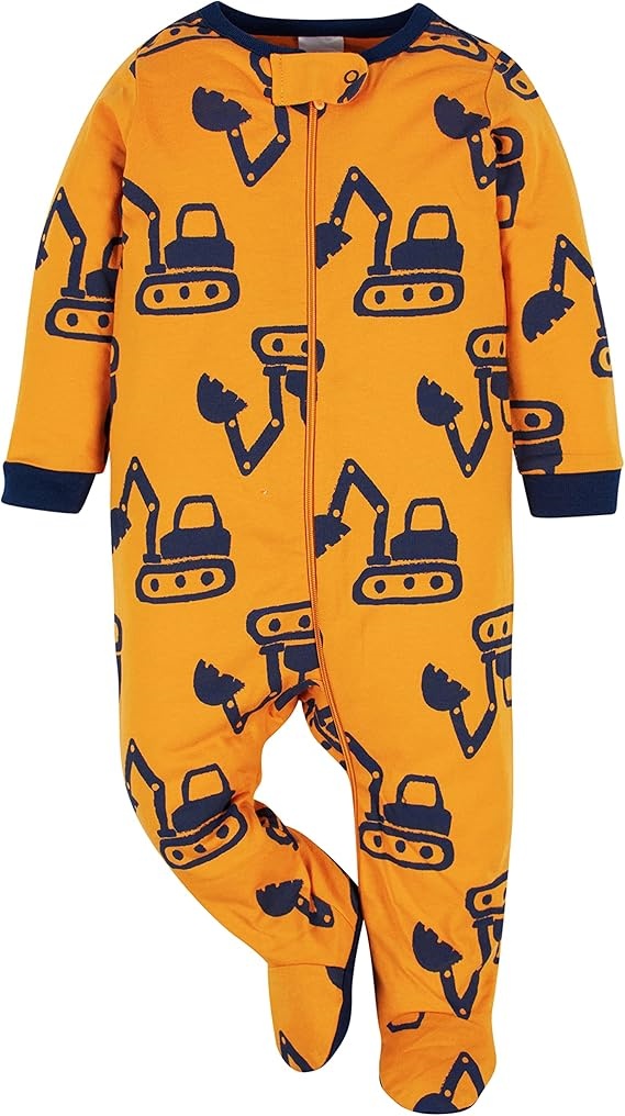 Construction Print Baby Sleeper – Bold & Bright for Eye-Catching Retail Displays