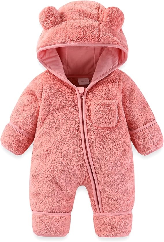 Flauschiges Baby-Stirnband mit Teddybär-Optik – Warm & Süß