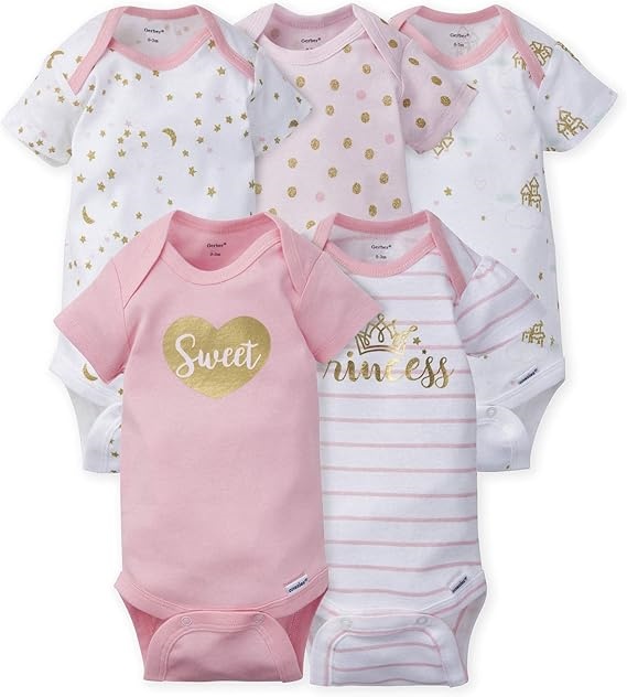Faixa de cabelo princesa com body – Presente ideal para baby shower