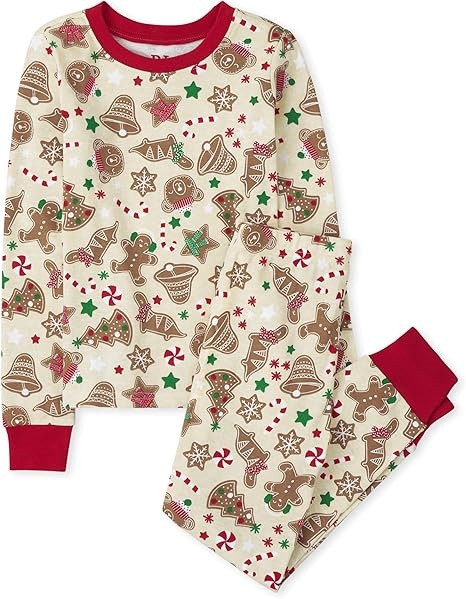 Pyjama de Noël avec imprimé bonhomme en pain d'épice – option idéale pour les clients B2B avec bandeau assorti