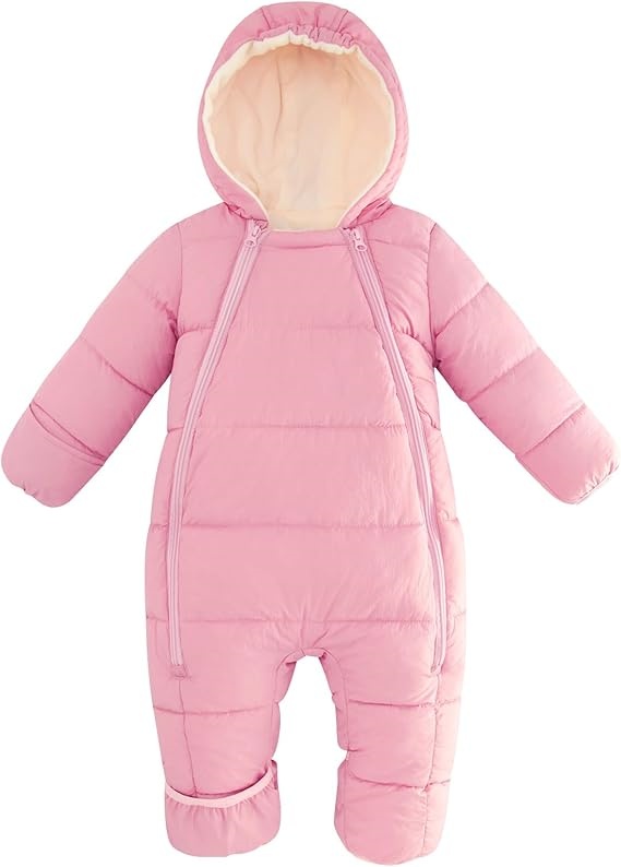 Macacão de inverno rosa para bebê – Preferido por distribuidores B2B