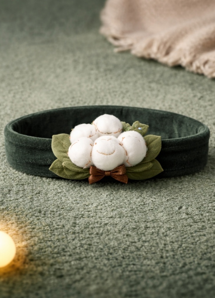 Bandeau bébé en peluche bouquet de coton souriant pour grossistes – un design doux et cadeau que les acheteurs B2B aiment