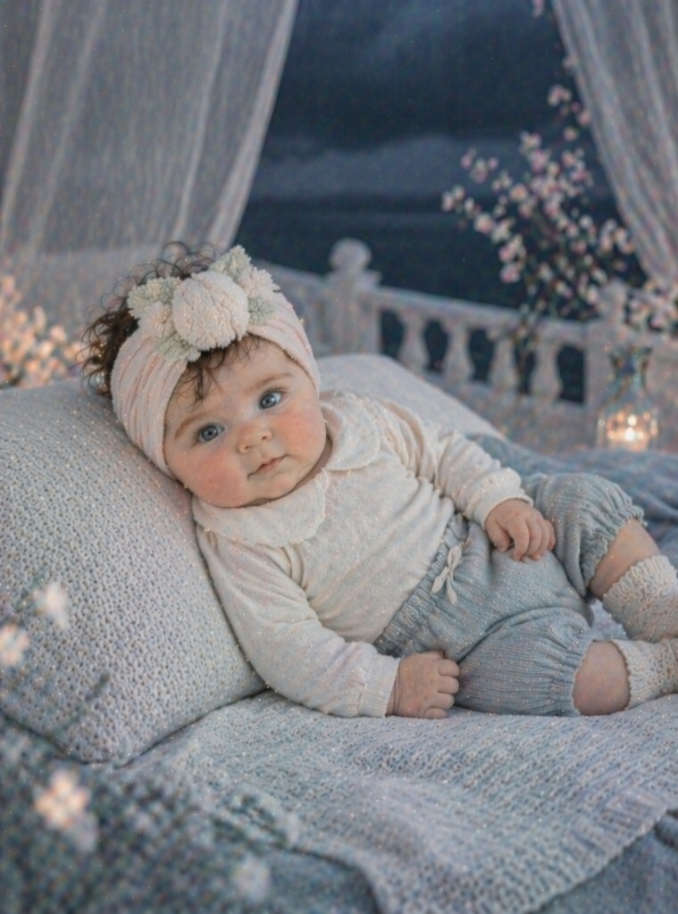 Wholesale White Peach Plush Baby Headband, Soft Stretch Newborn Boutique Headwrap