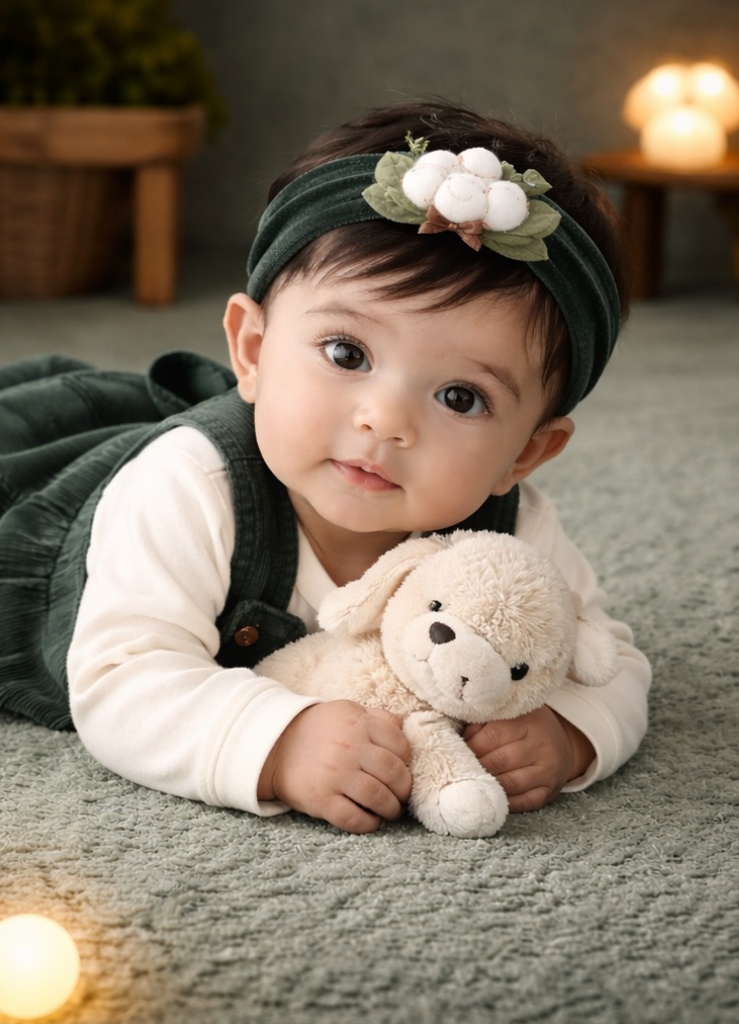 Bandeau bébé en peluche bouquet de coton pour grossistes – un design doux et raffiné que les acheteurs B2B aiment