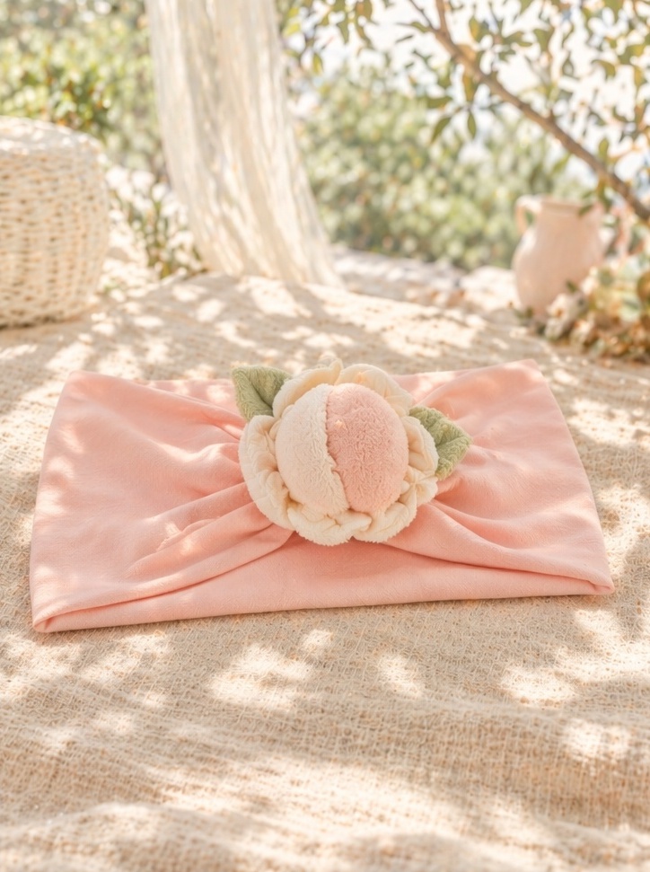 Wholesale Pink Peach Blossom Baby Headband for Boutique Newborn Accessories and Gift Programs