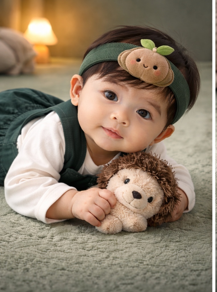 Plüsch-Baby-Stirnband mit weichem Knospenmotiv im Großhandel – ein B2B-Favorit für Boutique-Kollektionen