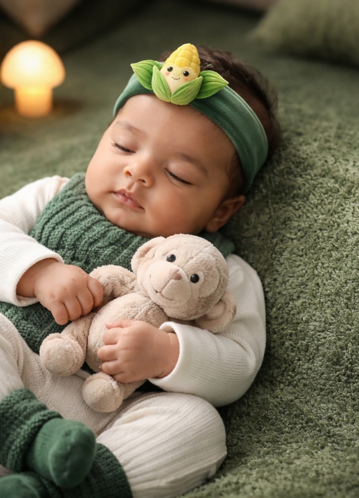 Plüsch-Baby-Stirnband mit Maisfigur im Großhandel – ein B2B-Favorit mit klarer, freundlicher Regalwirkung