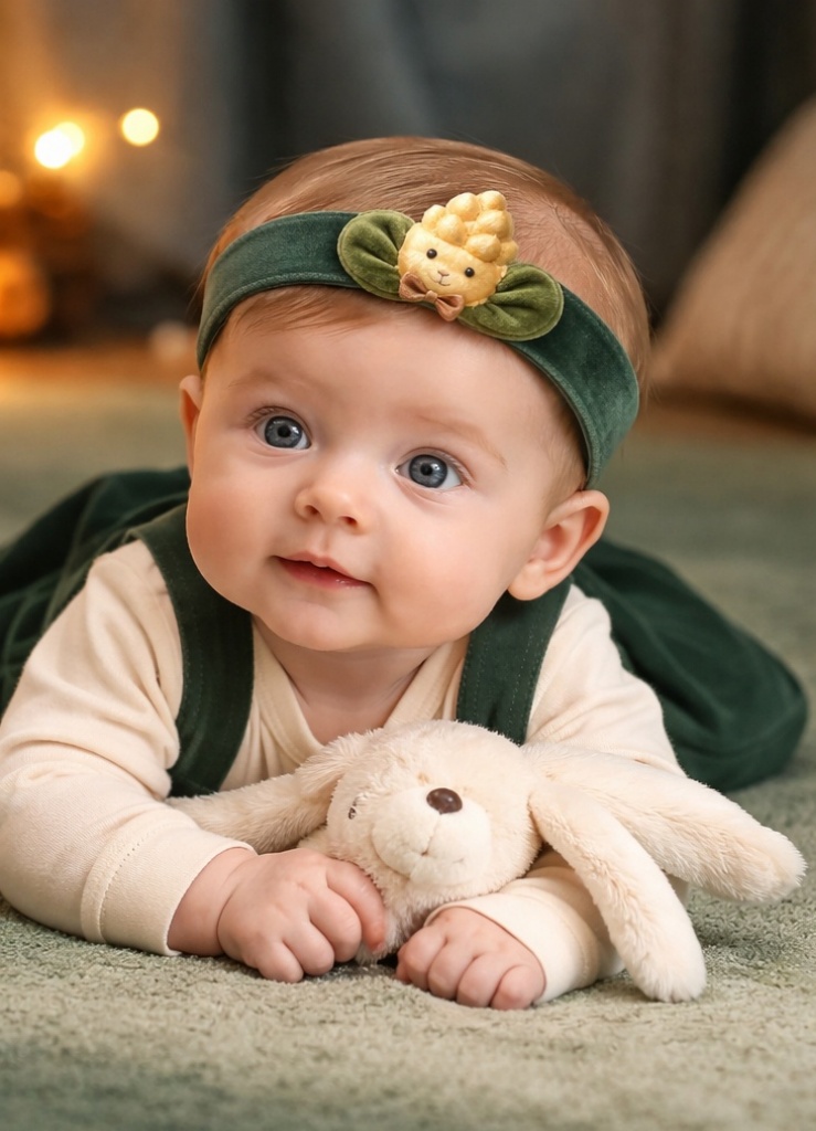 Bandeau bébé en peluche maïs souriant pour grossistes – un design naturel et vendeur que les acheteurs B2B aiment