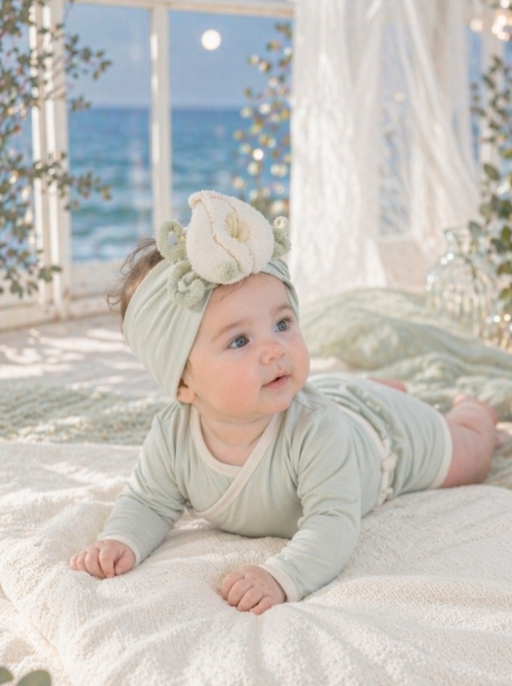 Wholesale White Calla Lily Plush Baby Headband for Boutique Newborn Photo Props