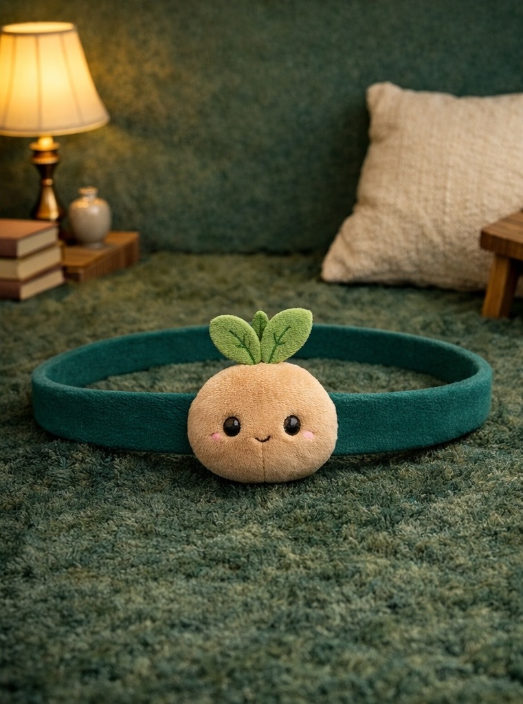 Bandeau bébé poupée bourgeon peluche, conçu pour collections à personnage et ventes cadeaux émotionnelles