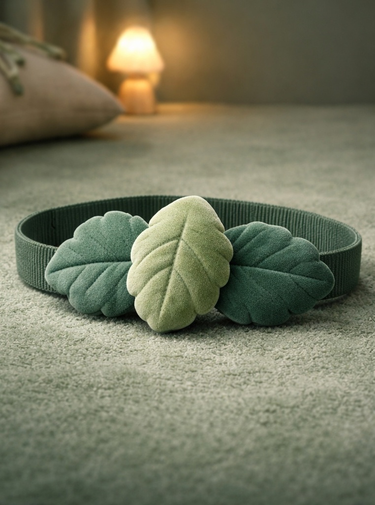 Diadema de bebé de peluche con hojas suaves para mayoristas – diseño natural y fácil de combinar que gusta a compradores B2B