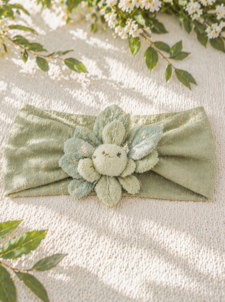 Wholesale Cute Leaf Flower Doll Baby Headband for Boutique Baby Gifts and Seasonal Collections